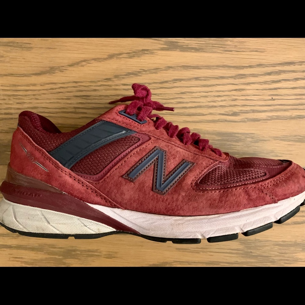 New Balance 990v5 Burgundy/Navy M990BM5 Size 8.5